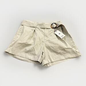 Gloria Vanderbilt Womens Stonewood Vacation Shorts Belted High Waist 18W NWT NEW